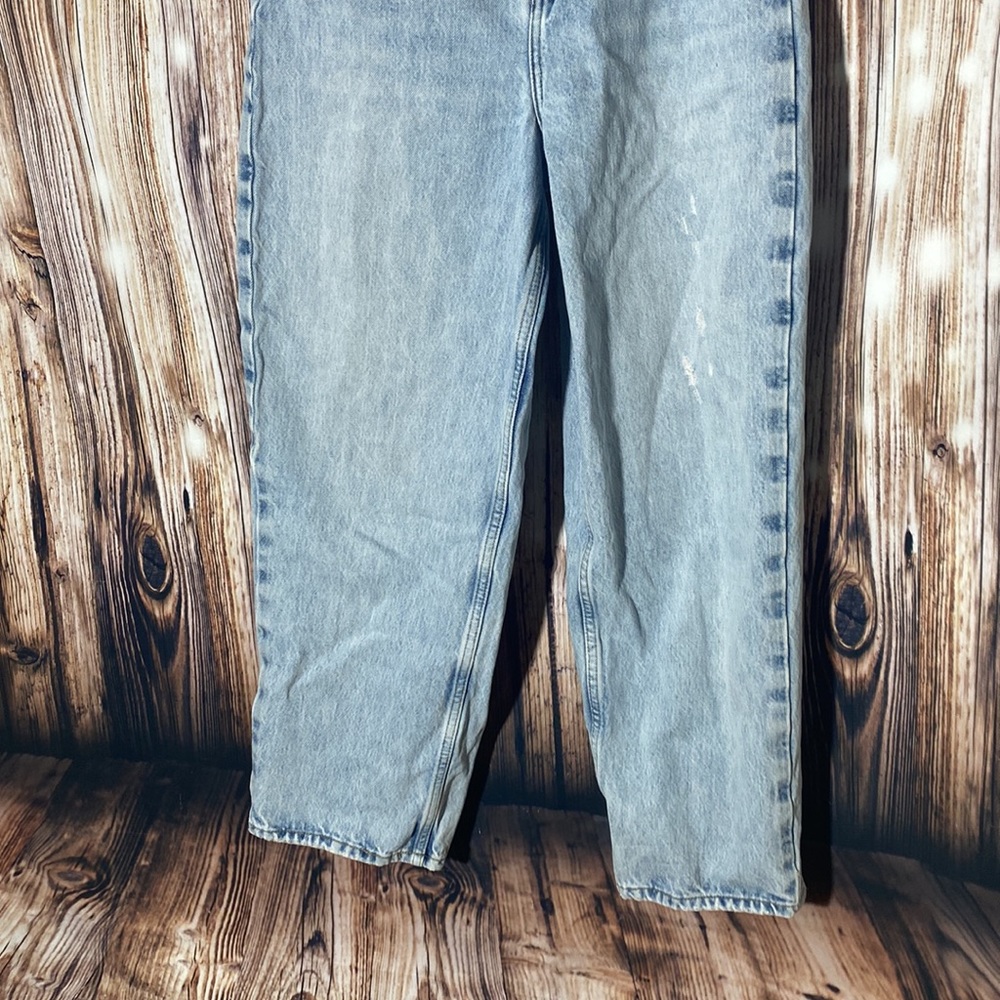 We The Free Jeans-Women's Straight Wide Leg Distressed High Rise 26 - Picture 2 of 11